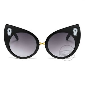 Rocket Cat Handpainted Oversized Cat Ear Sunglasses Custom Goth Harajuku Lolita